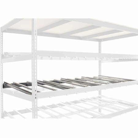 GLOBAL INDUSTRIAL Gravity Flow Carton Rack Additional Level 96inX36in 653275